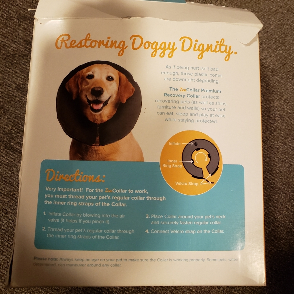 Inflatable recovery collar